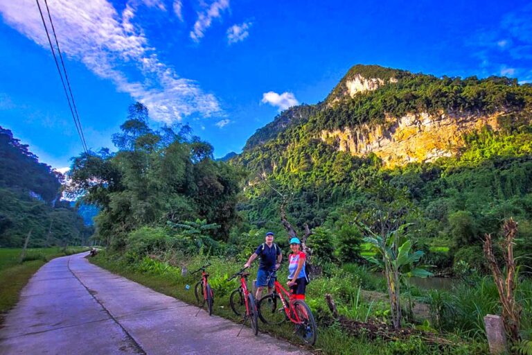 Bicycle Tour North Vietnam Thac Ba Lake, Ba Be National Park 4 Days